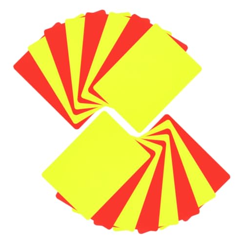 Mikikit 22pcs tarjetas para árbitros rojo y amarillo miniatura 1
