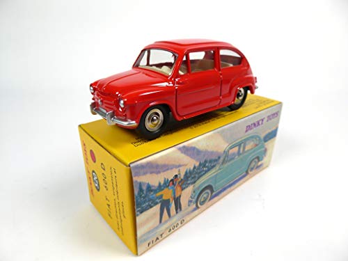 DeAgostini Fiat 600D Red - DINKY TOYS NOREV MINIATURE Ref: 520 - Image 2