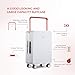 TUPLUS Suitcase ABS Hard Shell Luggage with 4 Spinner Wheels Hold Check in Travel Case with TSA Lock,Balance Series,24