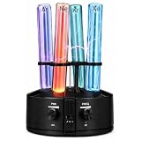 GZPKJ Ensemble De 4 Tubes à Décharge De Gaz Nobles, Scellés, Ne/AR/ke/XE, avec Base D'exci...