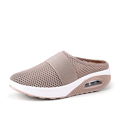 DIQUEQI Clogs Damen Luftkissen Slip-On - Orthopädische Diabetiker...