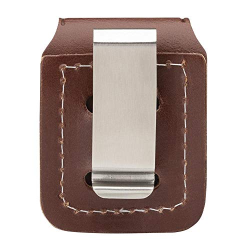 Image of Zippo Brown Lighter Pouch with Clip, Brown