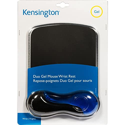 Kensington Duo Gel Mouse Pad with Wrist Rest - Blue (K62401AM),9.625*6.625 inches