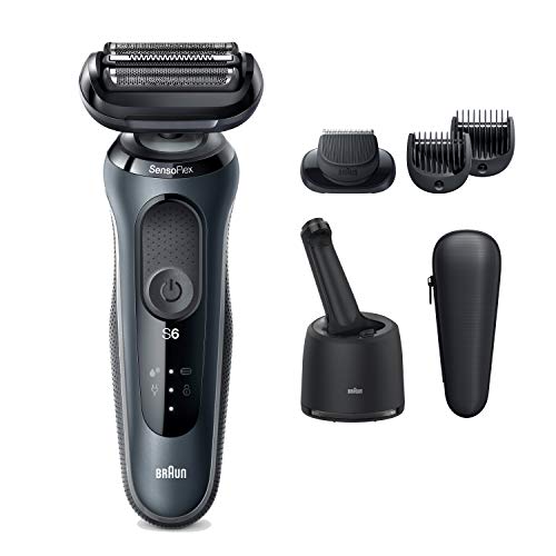 Braun Electric Razor for Men, Series 6 6072cc SensoFlex Electric Shaver with Precision