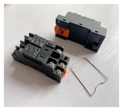 Relé para tableros eléctricos JQX-30F-2Z de 30A y 8 pines con base modular 2