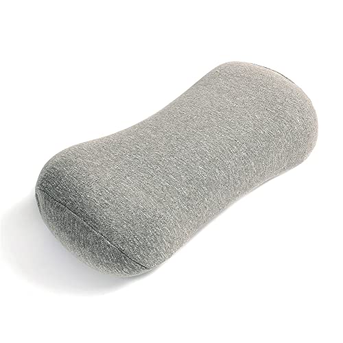 Image of JEMA Memory Foam Lumbar Support Pillow for Office Chair, Car, Bed, for Lower Back Pain Relief, Great as Lumbar Pillow, Under Knee Pillow, Leg Rest Pillow, Headrest, Grey
