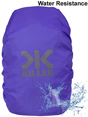 Image of Killer Mini Rain & Dust Cover with Pouch Purple for Small 12 Litre Backpacks