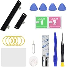 Power On Off Volume Button Key Replacement for Galaxy S22 & S22 Plus Repair Part, with Toolkit Black