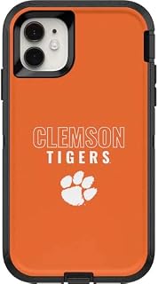 Decal Skin Compatible with OtterBox Defender iPhone 11 Case - Officially Licensed College Clemson Tigers Logo Design