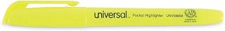 Universal UNV08856 Chisel Tip Pocket Highlighter Value Pack - Yellow (36/Pack)