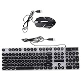 Souris clavier d'ordinateur - de souris antidérapante 3d, rapide et clic , souris clavier rvb