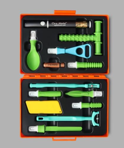 Image of Special Kit - Sensory Integration, Speech & Feeding Therapy Tools | Includes..Oro Moto Vibration brash, Pointer Spoon, Tongue Depressor, Wee Round Tip, Wee Round Textured, Soft Pointer, Uni Tip, Talk-Seal, Tongue Lateralization, Lip Seal, Chewy Tube Green Pack of 1 Kit