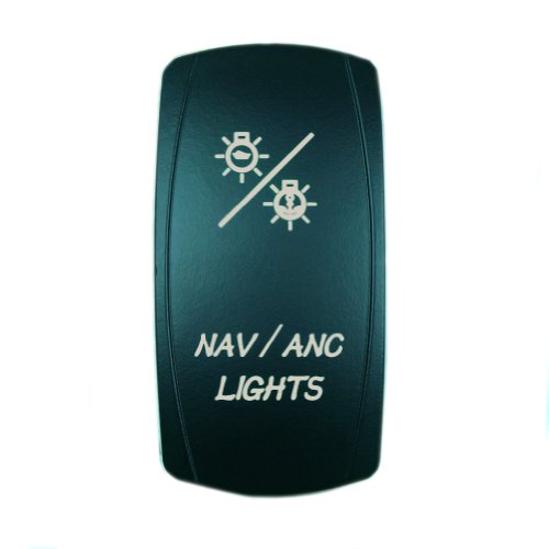 Stvmotorsports Laser Red Rocker Switch Nav/Anc Lights 20A 12V On/Off Led Light #TOP2