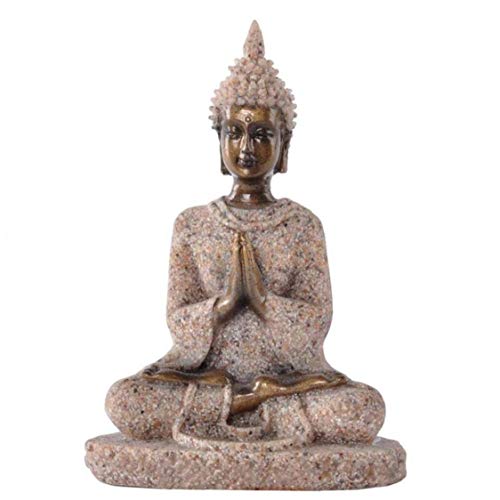 Statue de Bouddha de méditation idéale sur une étagère de salon