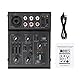5-Kanal-Mini-Mixer,USB-Mischpult, 5-Kanal-Audiomischer mit 2-Band-EQ, Echoeffekt und Verstärkungsregelung,Professioneller Audio-Mixer für Live-Streaming, Tonverarbeitung in Studioqualität