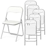 +gardenlife Set de 6 Silla Plegable, Estructura de Acero Reforzado, Asiento y Respaldo Acolchados | Exterior e Interior |...