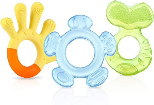 Image of Nuby Soothing Teether Set, 3 Pack, BOY