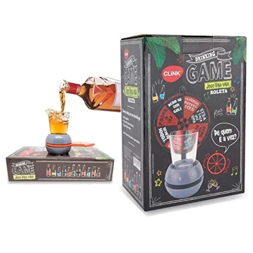 Jogo Vira Roleta Drink c/Copo 50ml - 136631