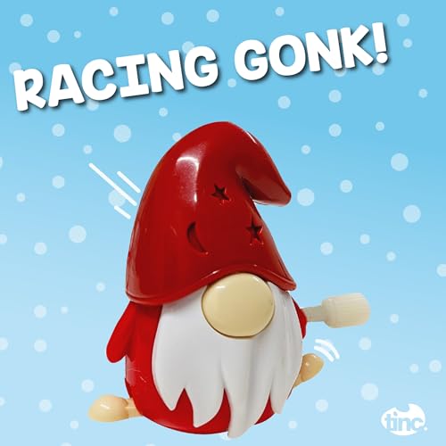 Tinc Set of 3 Christmas Wind Up Toys (Sweet Gingerbread Man, Merry Elf and Cute Gonk), Multicolours - Image 3