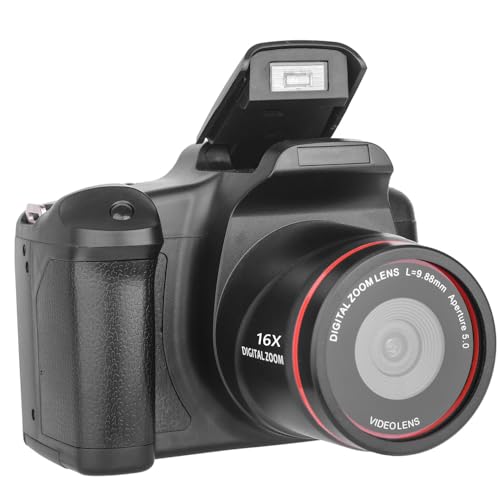 Caméscope 1080p 16MP léger éliminant les vidéos floues sur écran LCD