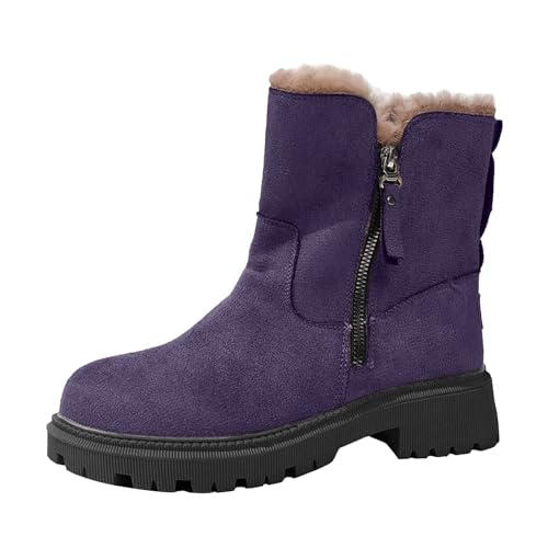 Bottines mi-mollet en PU de qualité supérieure avec finitions soignées pour femme