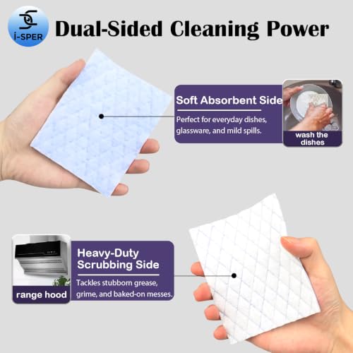 Image of 24 Pack Scouring Scrub Pad Singles with Foam | Multi-Surface | Non-Scratch