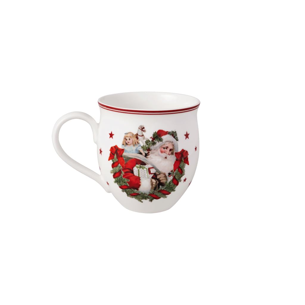 Villeroy & Boch Toys Delight Santa Claus Mug, White/Red, White / Red, Medium - Image 2