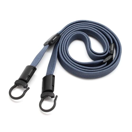 PartsPlaza 日本製 NEW ショルダーストラップ (黒/ブルーグレー, リング)