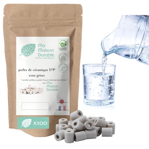 X100 Perlas de Cerámica EM® Grises | Filtro Purificador 100% Natu...