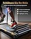Laufband für Zuhause Walking Pad - Klappbar Laufbänder Walkingpad Elektrisches Laufbänder Schreibtisch Foldable Treadmill for Home Büro Laufpad Leise Klein 10Km/h Tretmühle Klappbares Hause Kleines