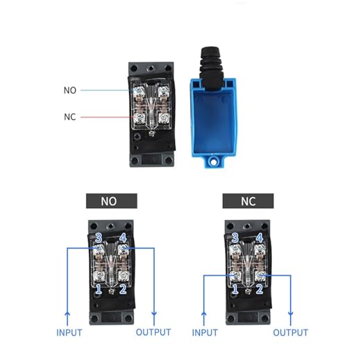 Interruptor de límite ME-8104 controlador táctil momentáneo NA/NC CA 250V para cilindros neumáticos 6
