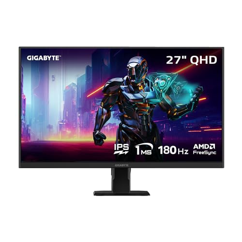 Image of GIGABYTE - GS27QA SA - 27 inch IPS Gaming Monitor - QHD 2560x1440-180Hz - 1ms MPRT - AMD FreeSync - HDMI, DP - Black