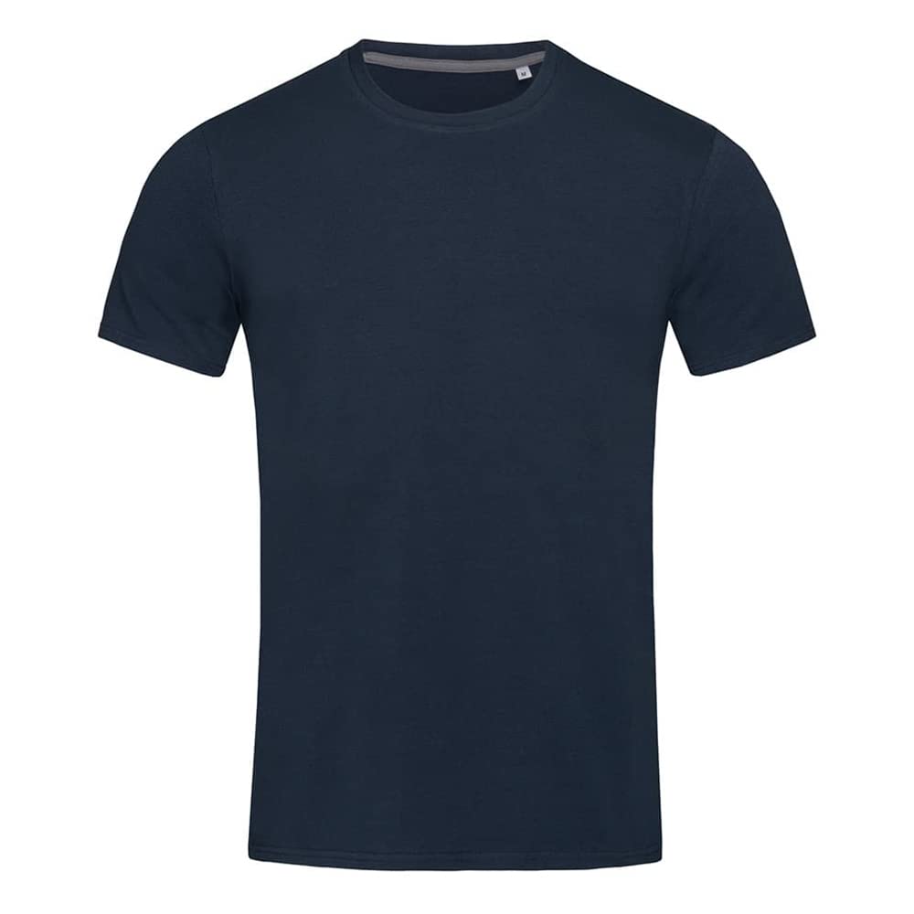 Stedman Apparel Men's Clive Crew Neck/ST9600 Premium Slim Fit Classic Short Sleeve T-Shirt, Marina Blue, Medium