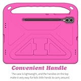 GOZOPO Case for Samsung Galaxy Tab S9+/ S9+ 5G/ S9 FE+/ S8+/ S7+/ S7 FE 12.4" - Lightweight Shockproof with Handle Stand Kids Case for Tab S9 Plus/ S9 FE Plus 12.4" - Rose - Image 6