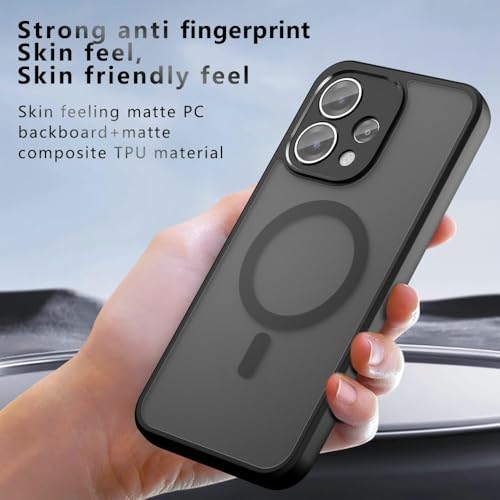 Image of Back Cover for Oppo Reno 15 5G /15C /15F Mobile Back Cases Covers, Matte PC Back + Soft Side Black TPU Bumper Case Shockproof Mobile Back Cover (Oppo Reno 15)