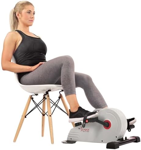 Sunny Health & Fitness Under Desk Bike, Dual Function Portable Pe...