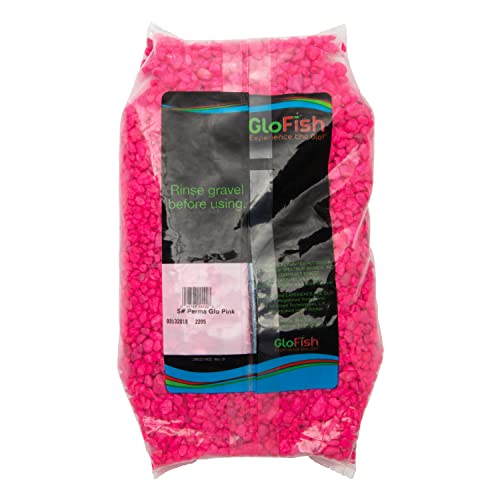 Image of GloFish 5-Pound Aquarium Gravel Bag, Black with White Fluorescent