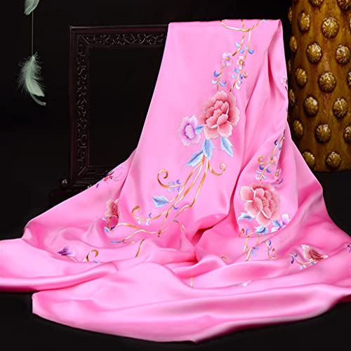 Outer Shawl Scarf Dual-Use Su Embroidery Embroidered Long Silk Scarf Chinese Style Gift (Color : B Size : 200X55Cm) (Color : D, Size : 200X55Cm) #TOP1