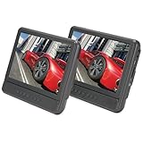 GPX Dual Screen Portable DVD Player Kit, PD10104DG