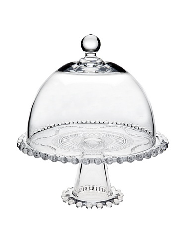 Godinger Cake Stand, Cake Platter, Pastry Stand, Pastry Platter, Dessert Stand with Cover, Easton 10.5in