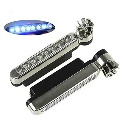 Voiture Feux Diurnes 2 Pièces Phare Auxiliaire Avant Pas Besoin D'installer Un à LED(Lumière bleue) Cover