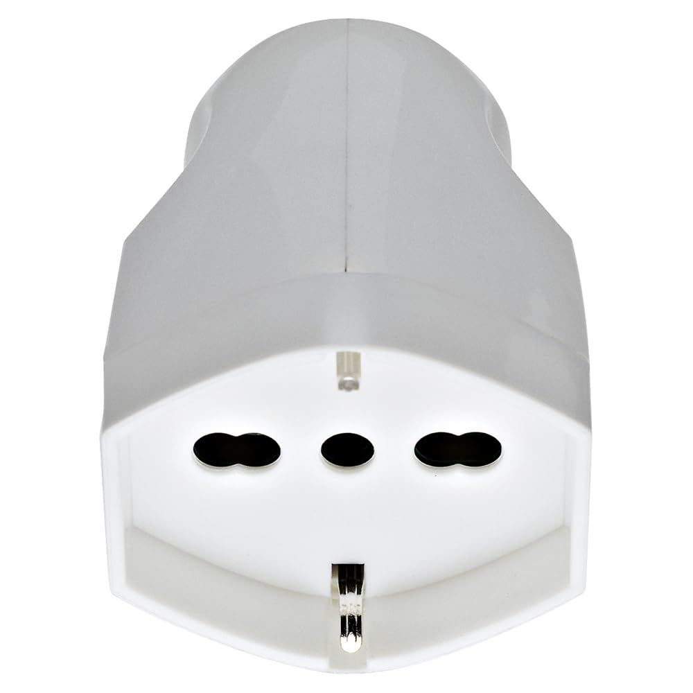 Vimar RI.00225B Mobile Socket Large SICURY 2P+T 16A 250V ~ Universal Standard Italian P40 Axial Cable Outlet White