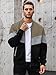HYPESTFIT Herren leichte Jacke lässig Bomber Jacke Farbe Block Varsity Mantel