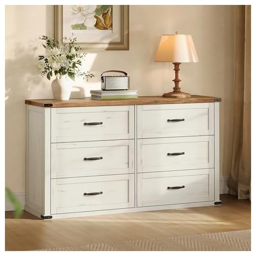 LIRY 6-Drawer Dresser for Organizing