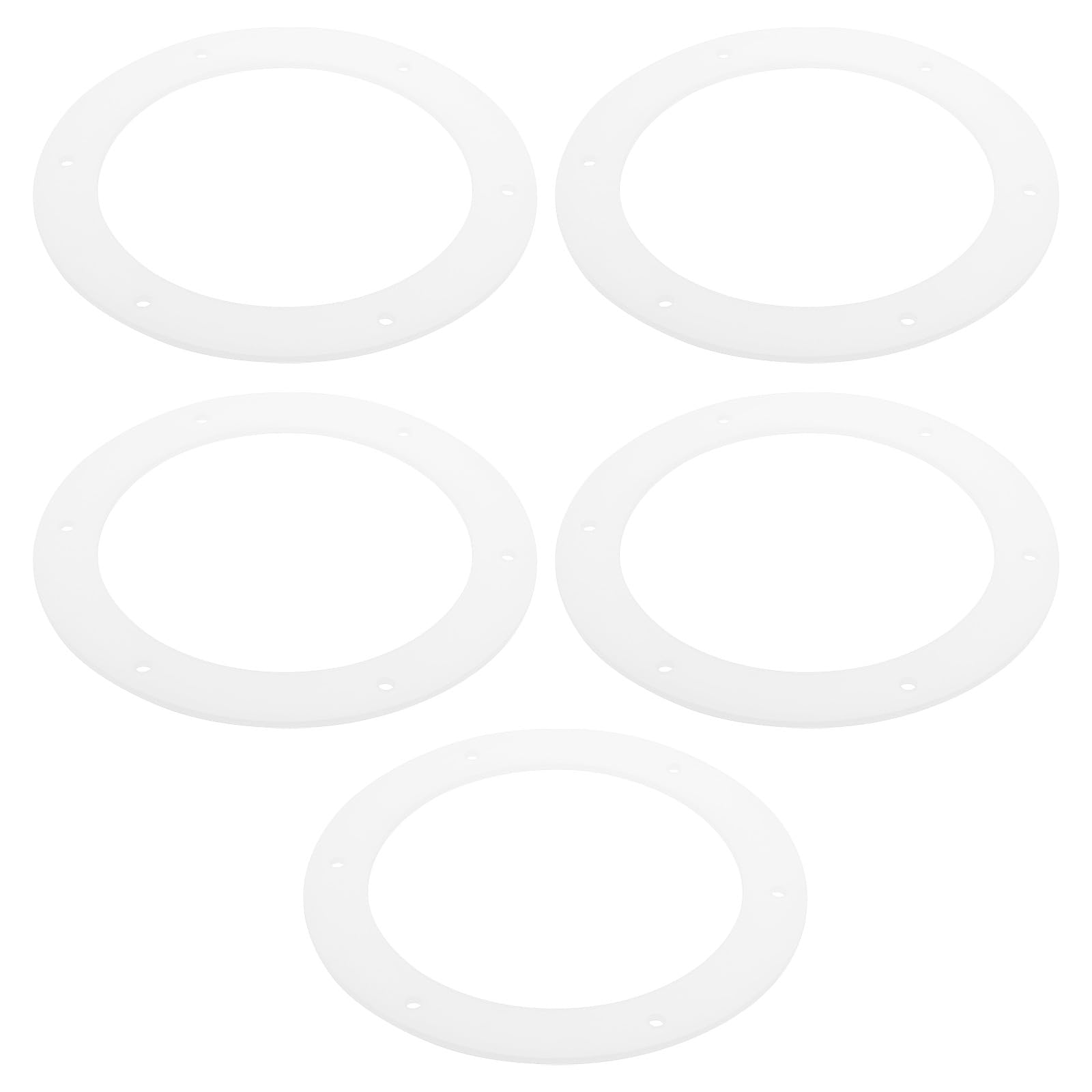 Be In Your Mind 5Pcs 6" Pellet Stove Exhaust Blower Gasket 812-4710 Compatible with Quadrafire Compatible with Heatilator 152.4x114x3mm White