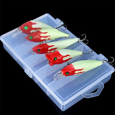 FJISD 5/10 Pezzi Esche Di Pesca Morbide Multi-Size, Es C A
