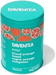 DAVIDsTEA Blood Orange Boost Tea – Loose Leaf Tea Blend with Blood Orange, Rosemary & GABA Green Tea – Low Caffeine – 50g Iconic Tin – Bright, Focused & Citrus Herbal Energizer
