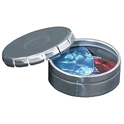 Fire Stone Médiator, Plectrum/Pick boîte en métal avec 10 médiators - Les Beatles, Paul McCartney, John Lennon, RIngo Starr, George Harrison