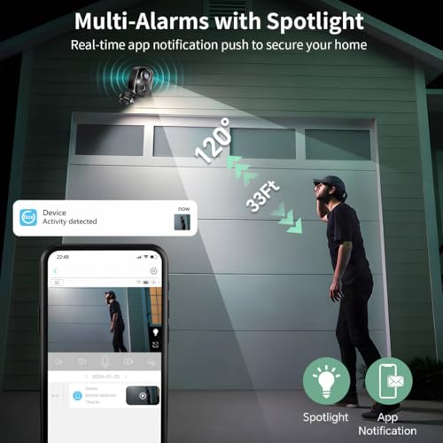 Outdoor Security Camera System Wireless 4-Pack