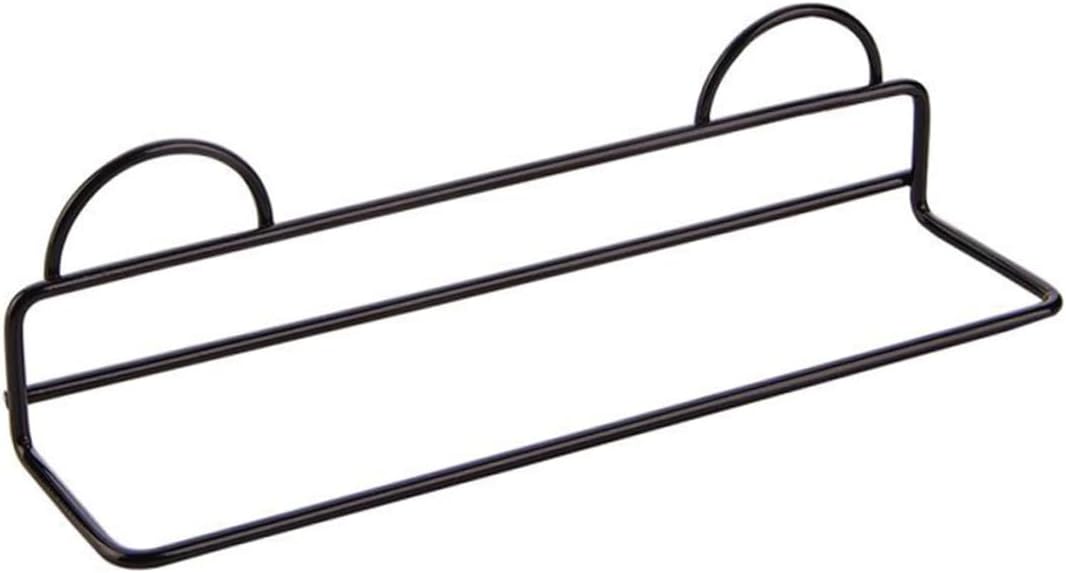 Wall Hanging Shoe Rack Single Layer Metal Black for Slippers High Heels
